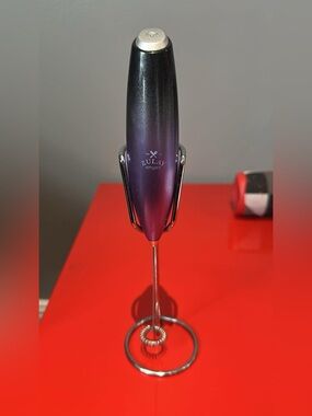 Zulay Kitchen Milk Frother, Purple & Black